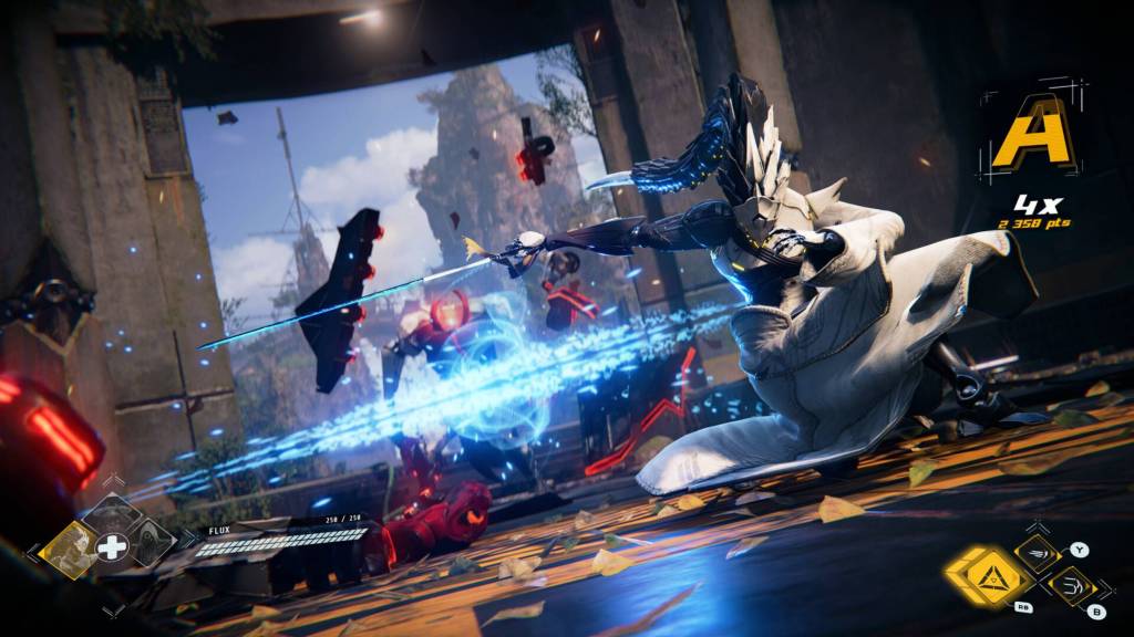 The player defeating enemies in Morbid Metal.