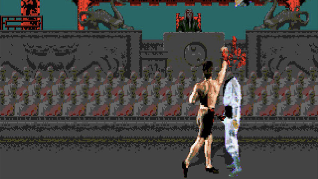 A screenshot from Mortal Kombat on the Sega Genesis.