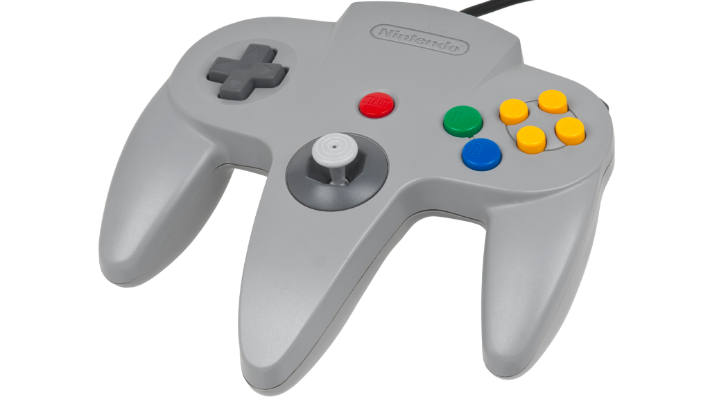The Nintendo 64 controller.
