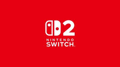 The Nintendo Switch 2 logo against a red background.