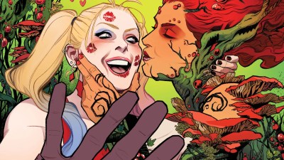 Poison Ivy Kissing Harley Quinn