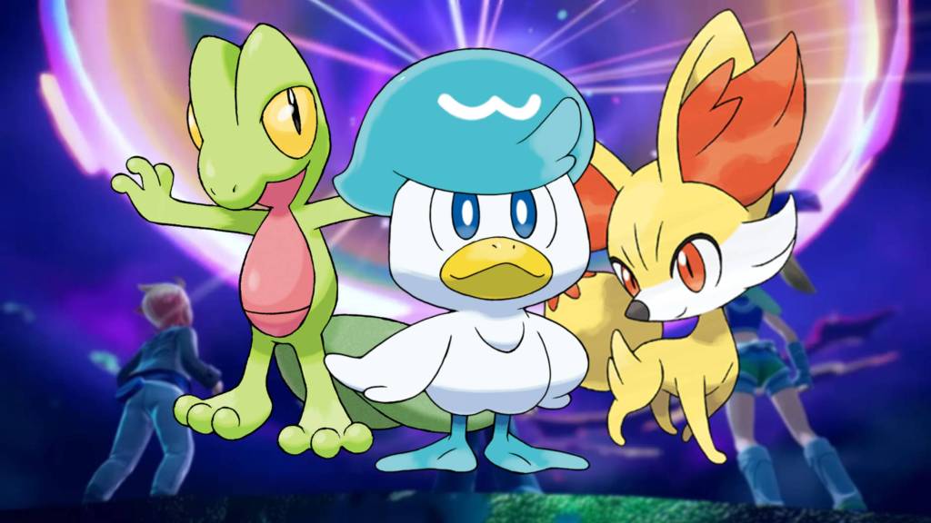Pokemon Treeko, Quaxly, Fennekin starters