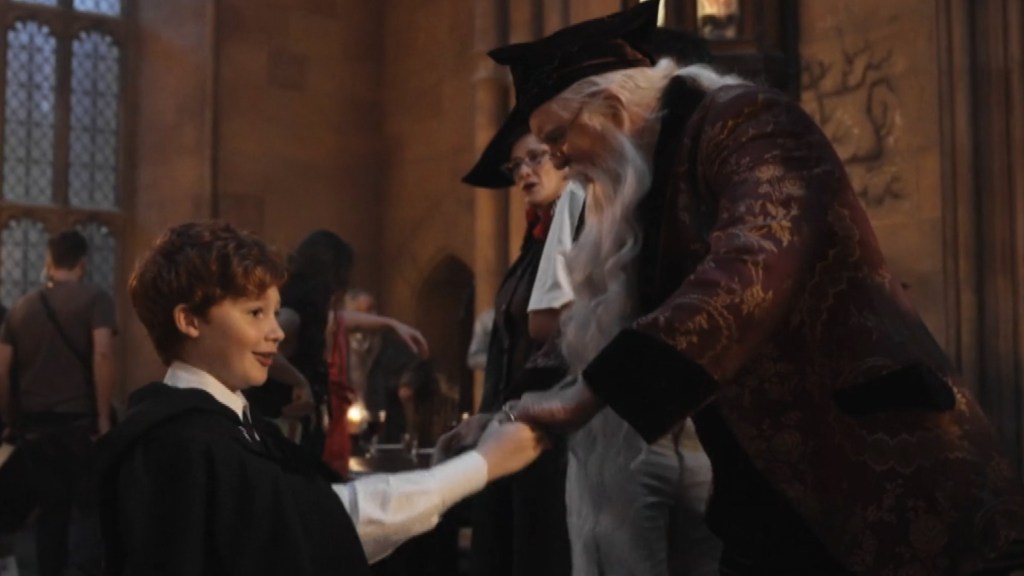 Professor Dumbledore with Ron