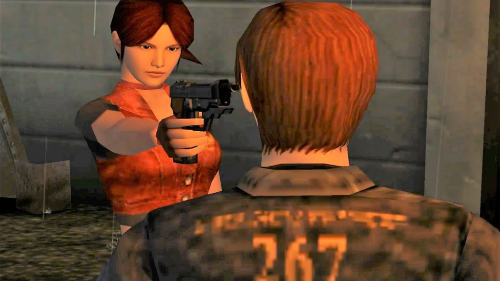 A screenshot from Resident Evil – Code: Veronica on the Sega Dreamcast.