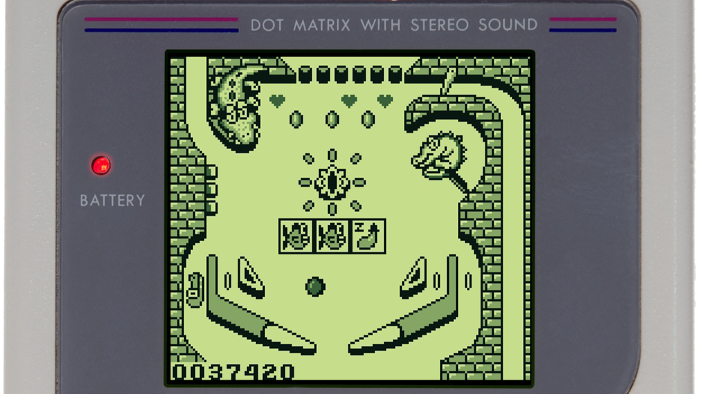 A screenshot from Revenge of the 'Gator on the Game Boy.