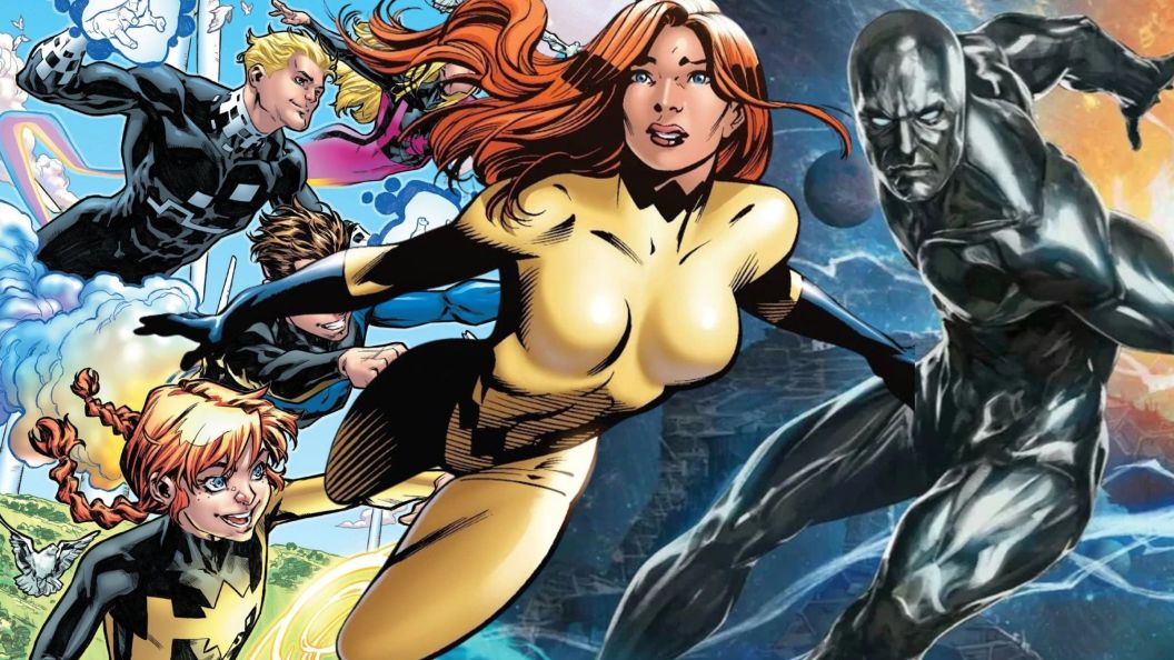 Silver Surfer, Crystal, and Power Pack