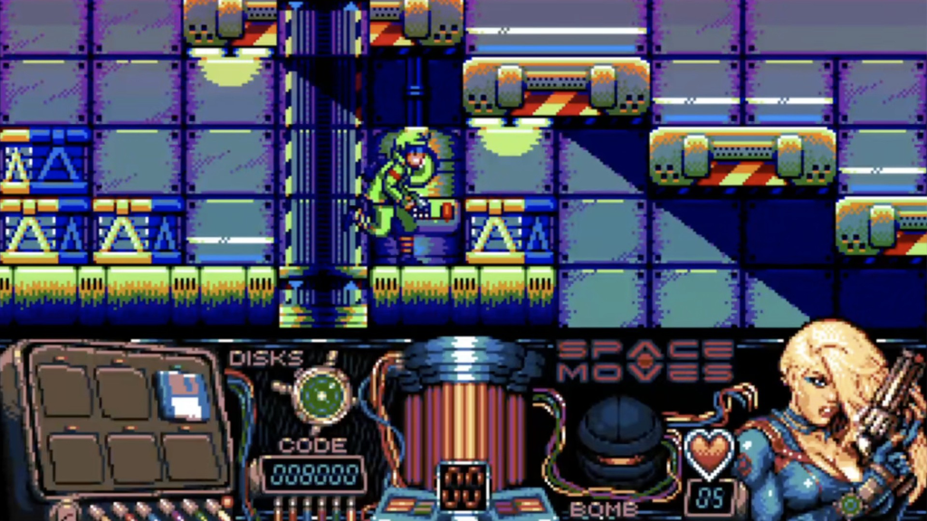 A screenshot from Space Moves.