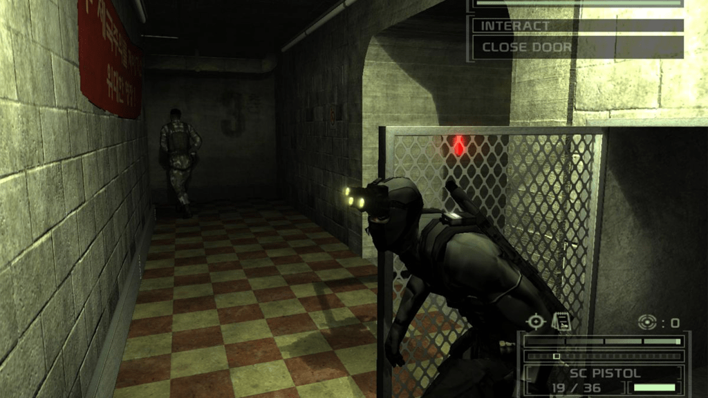 A screenshot from Splinter Cell: Chaos Theory