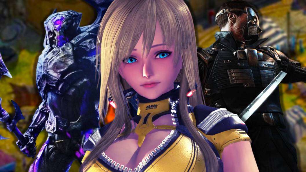 Characters from Elex 2, Star Ocean The Divine Force and The Technomancer in a row.