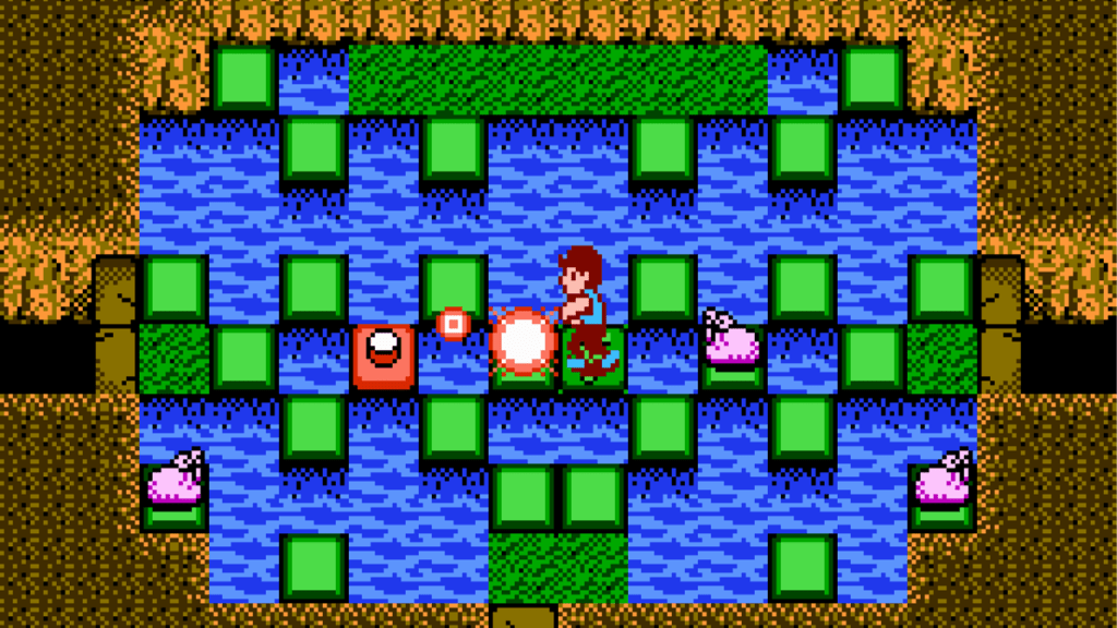 A screenshot from StarTropics on the NES.