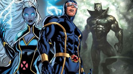 Storm, Cyclops, and Black Panther in Marvel Comics