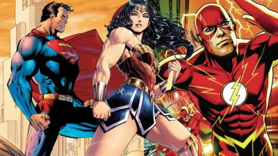 Superman, Wonder Woman and Flash