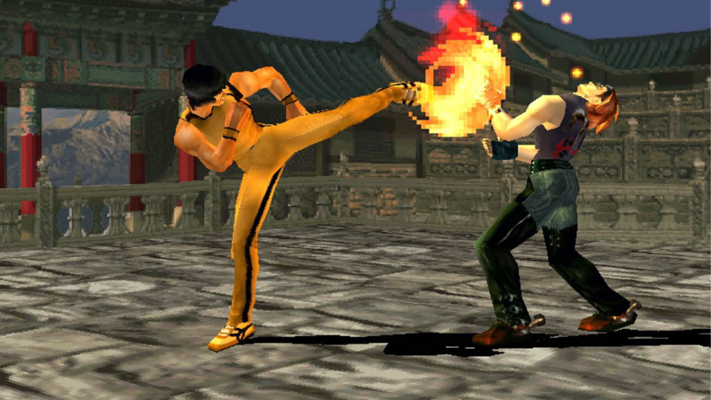 A screenshot from Tekken 3 on the Sony PlayStation.
