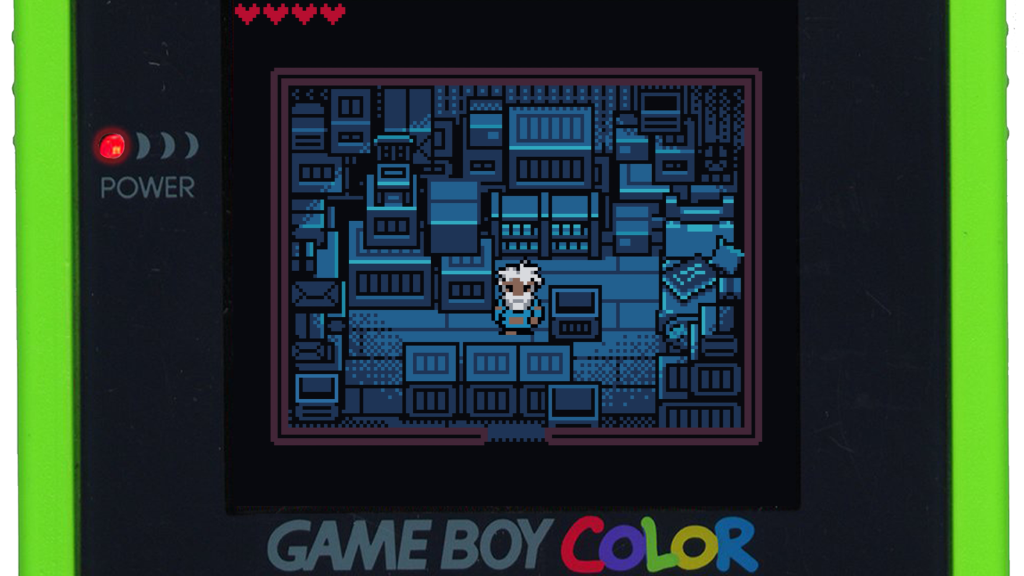 A screenshot from The Mayor of Sanctuary on the Nintendo Game Boy Color.