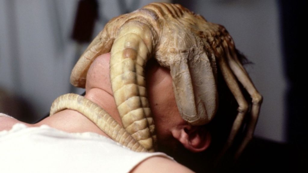 The xenomorph facehugger in Alien
