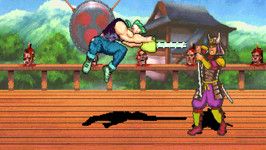 A screenshot from Time Killers on the Sega Genesis.