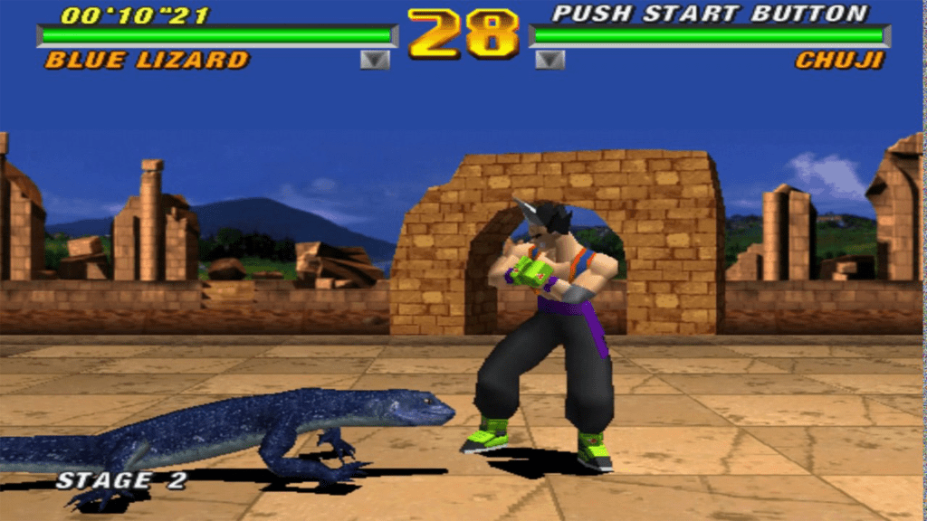A screenshot from Tobal 2.