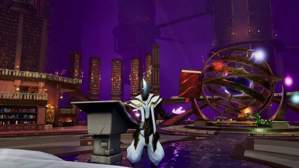 Vellum library hub area