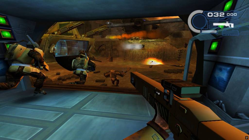 The player leaving an aircraft in Warhammer 40,000: Fire Warrior