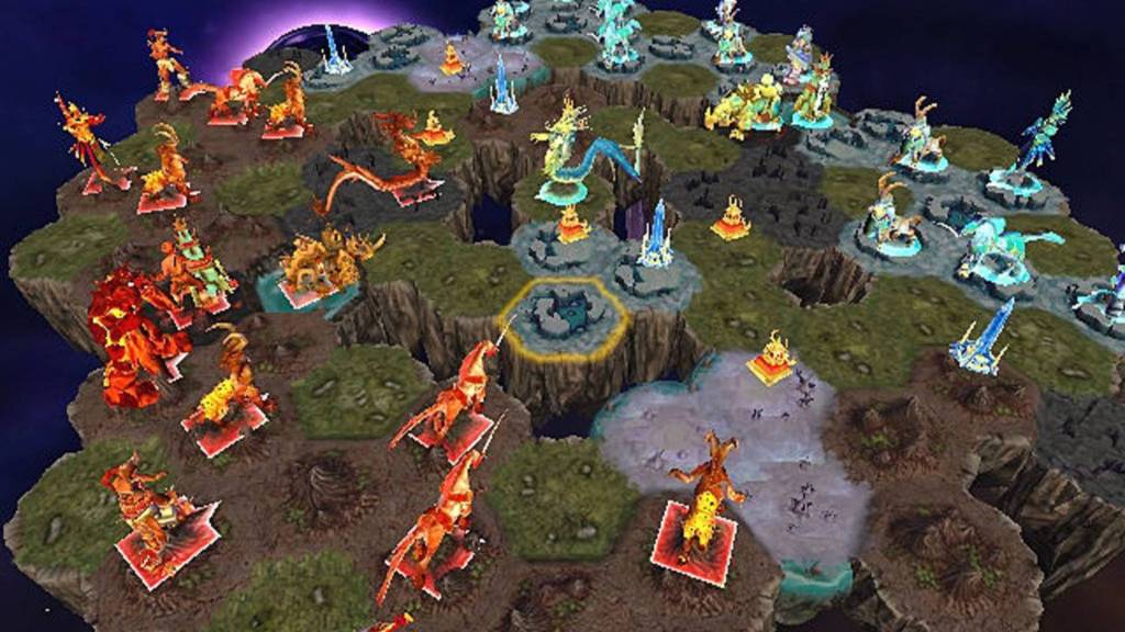 Creature pieces on a board in Wrath Unleashed.