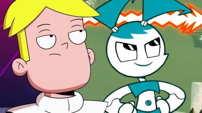 A split image with stills from Final Space and My Life as a Teenage Robot
