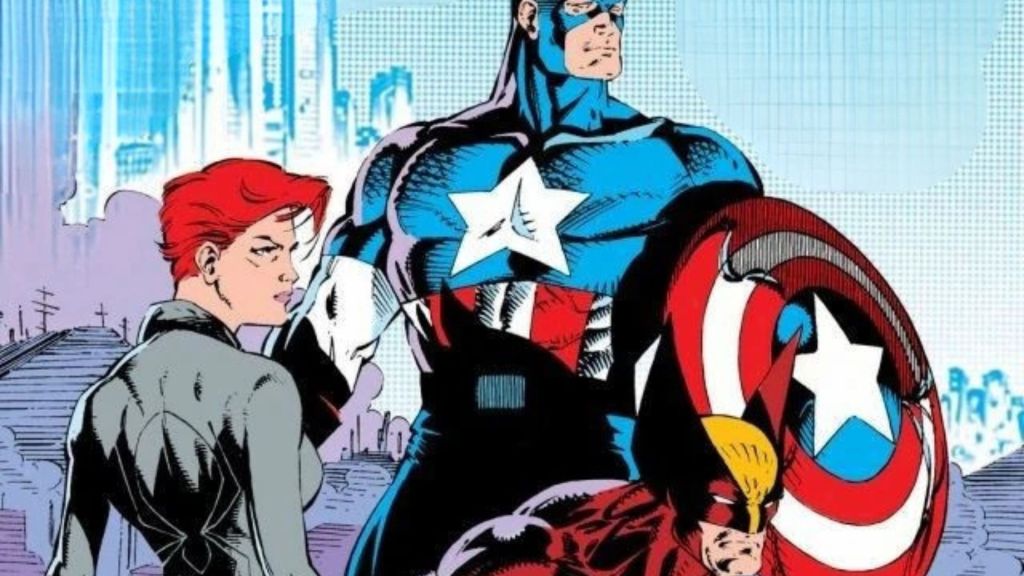 Captain America, Black Widow and Wolverine