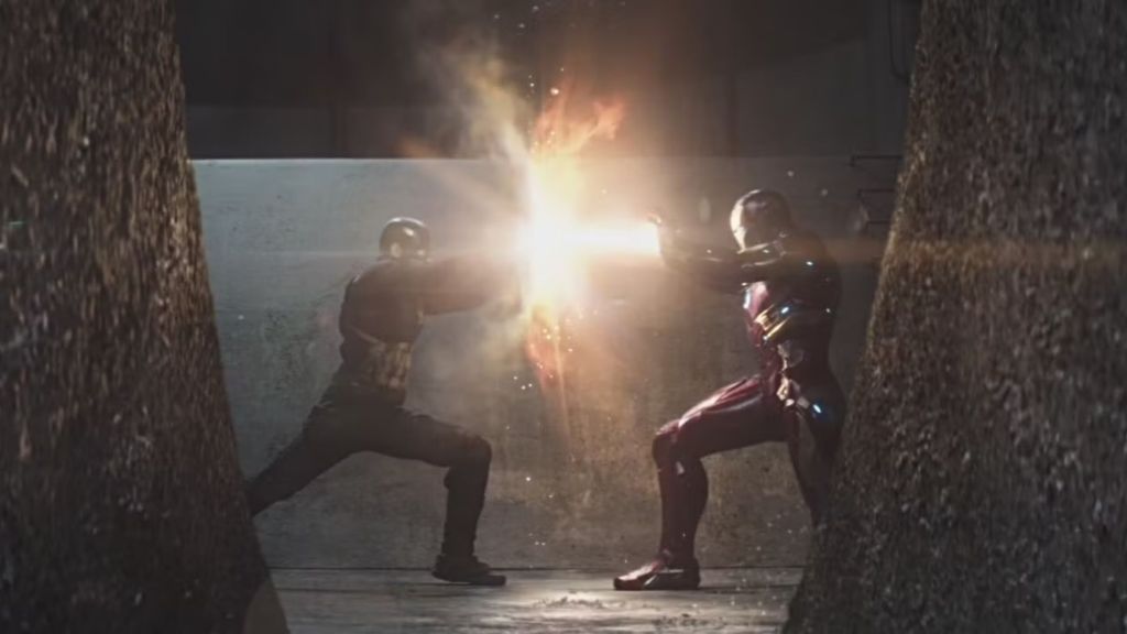 Captain America vs Iron Man in Captain America Civil War