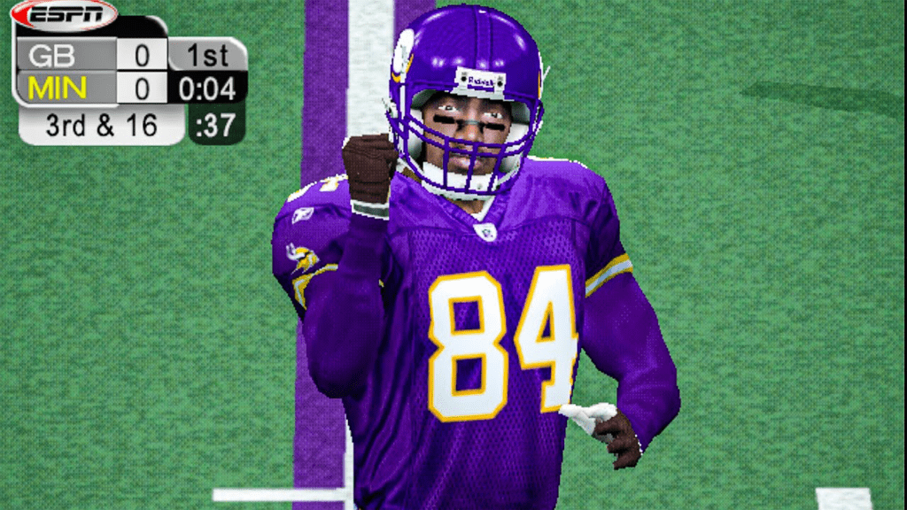 A screenshot from ESPN NFL 2K5.