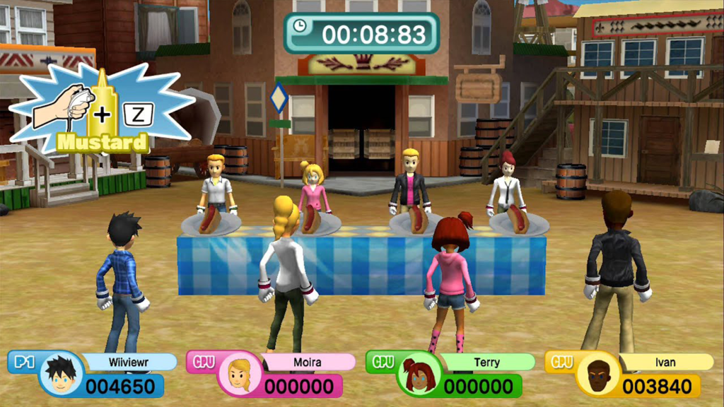 A screenshot from Family Party: 30 Great Games Obstacle Arcade on the Nintendo Wii U.