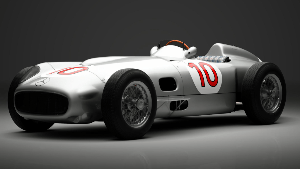 The Mercedes-Benz W 196 R '55 from Gran Turismo 7.
