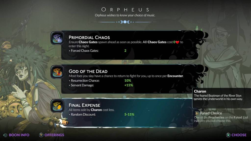 Hades 2 mod with Orpheus boons