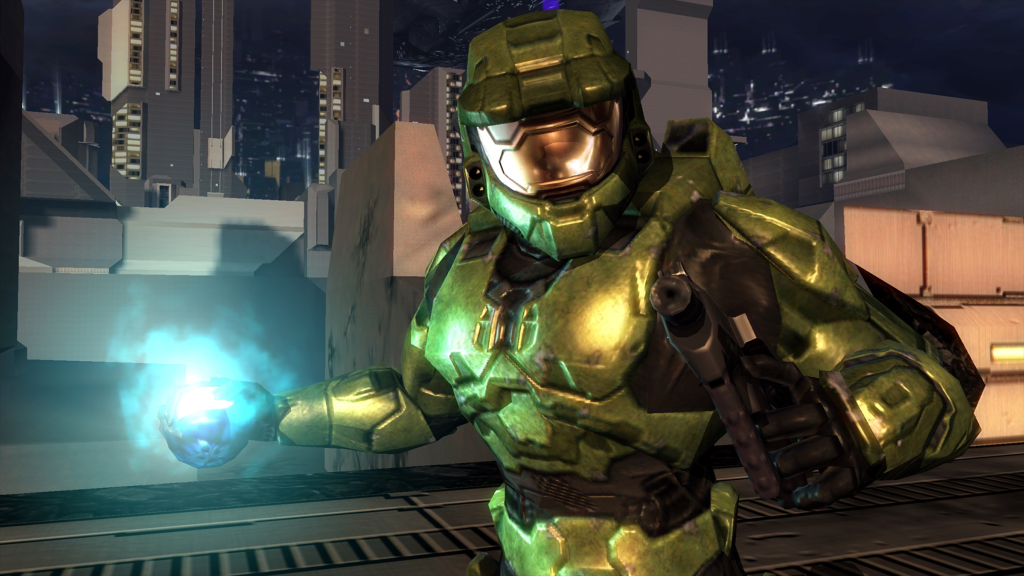 A screenshot from Halo 2 on the Xbox.
