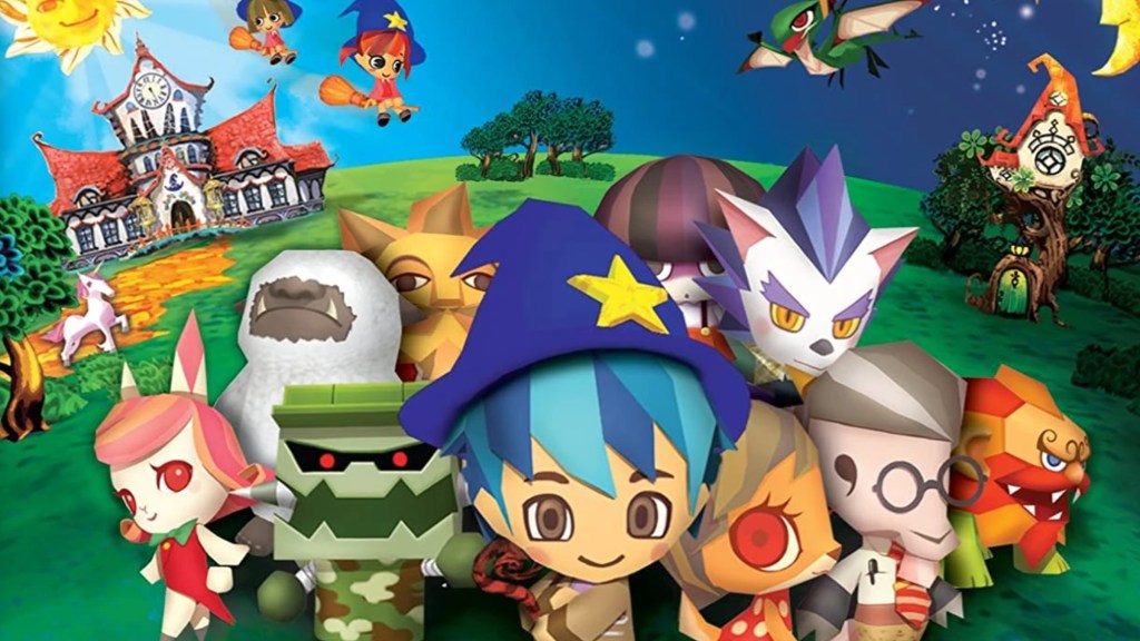 Characters from Magician's Quest: Mysterious Times on the key art for the game.