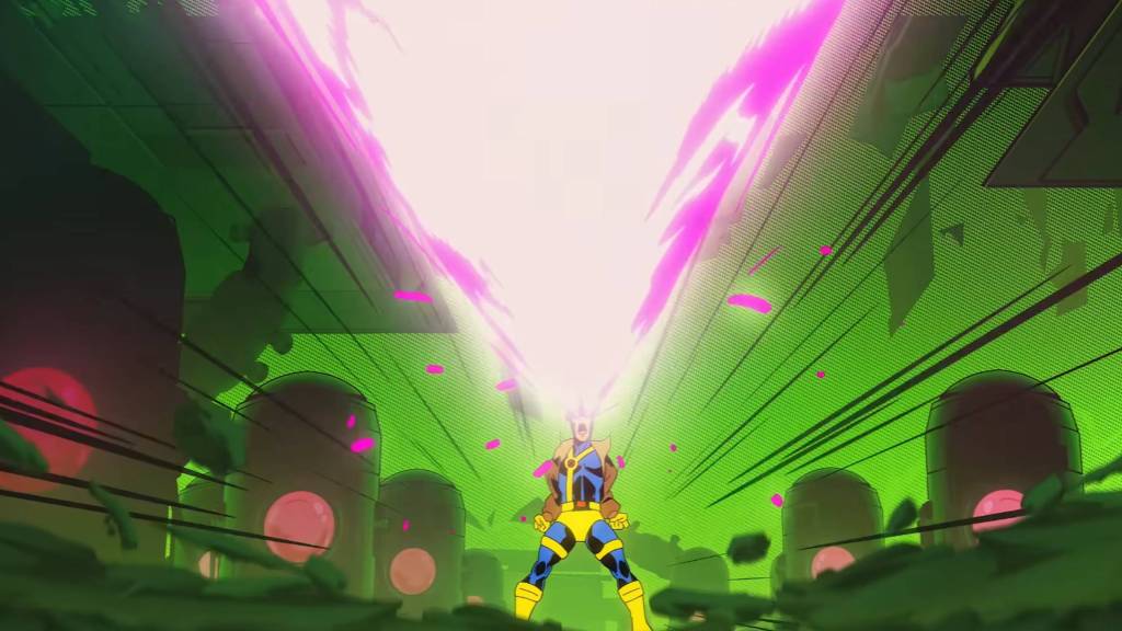 Marvel Cosmic Invasion Cyclops attacking