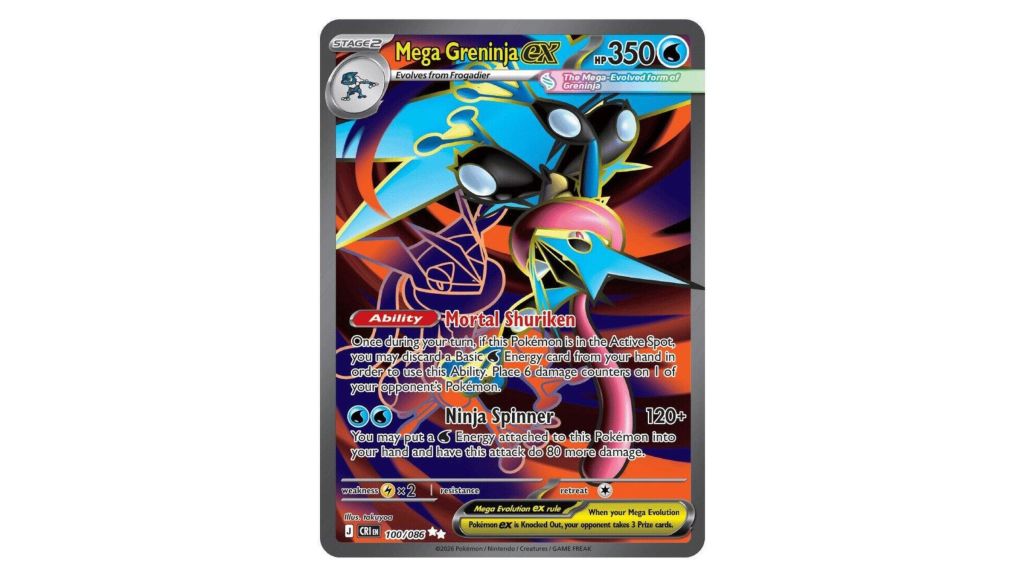 rare greninja card Mega Greninja ex Gold Hyper Rare main image 0
