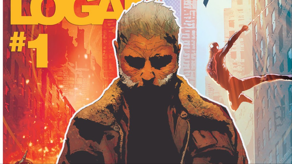 Old Man Logan standing in New York City