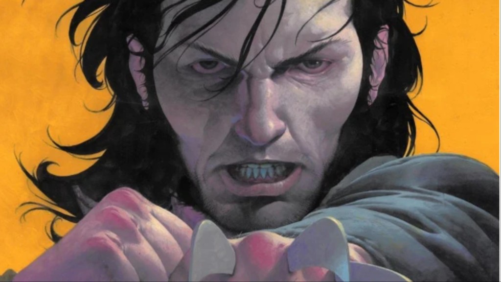 Wolverine holding out his clawed fist