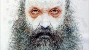 Alan Moore drawn by Frank Quitely