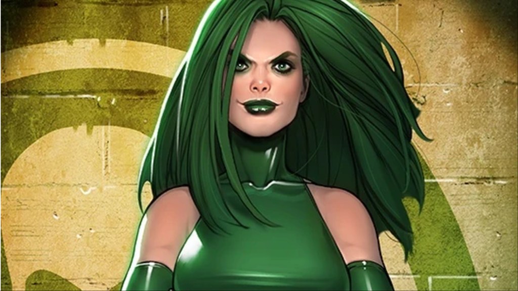 Viper standing with her arms crossed