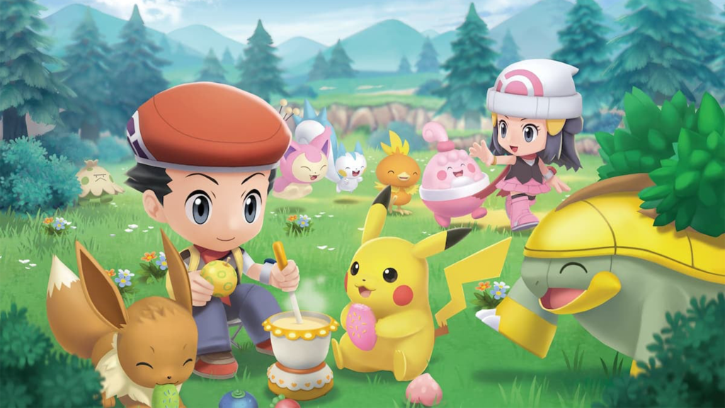 Promotional art from Pokémon Brilliant Diamond.