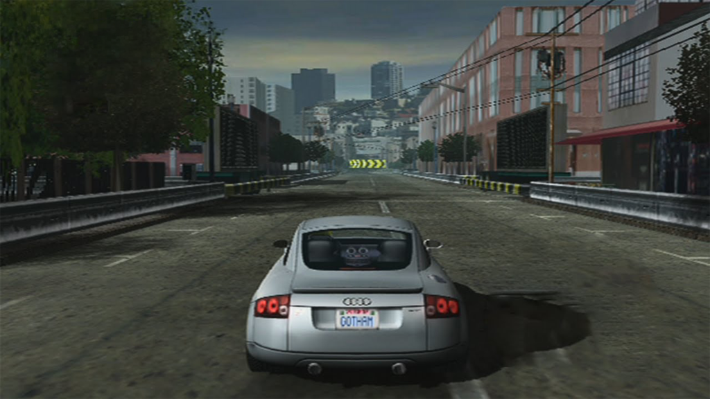 A screenshot from Project Gotham Racing on the Xbox.