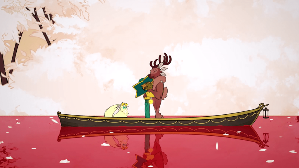 A screenshot from Spiritfarer.