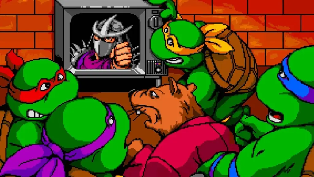 TMNT Turtles in Time arcade intro