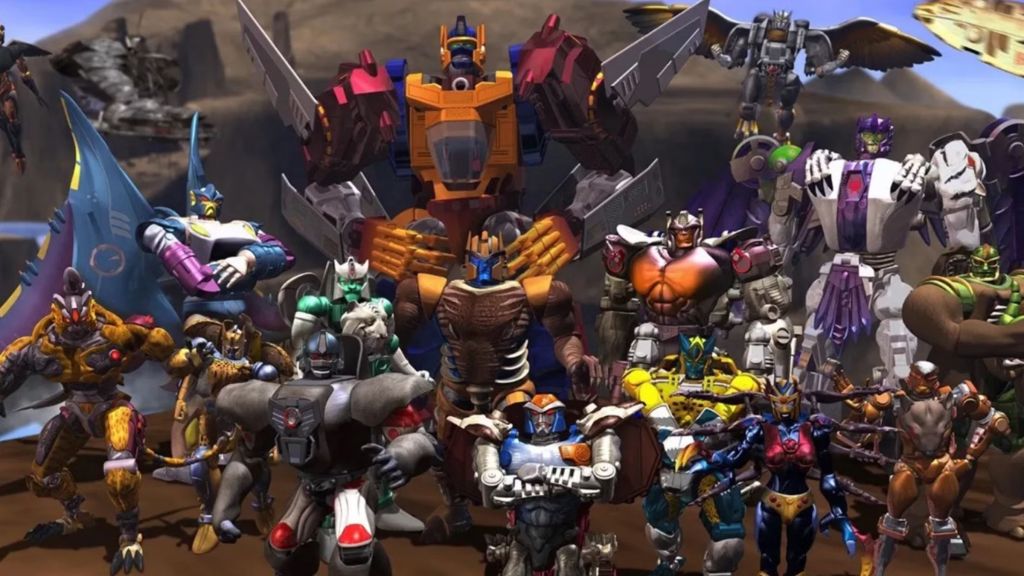 The cast of Beast Wars Transformers