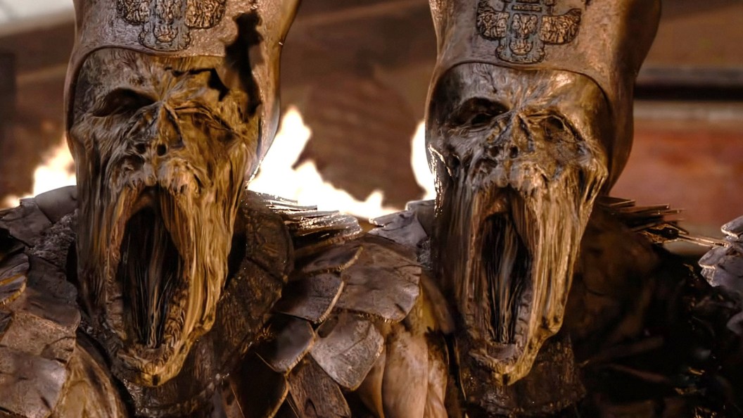 Three monstrous guards in The Mummy Returns 2001