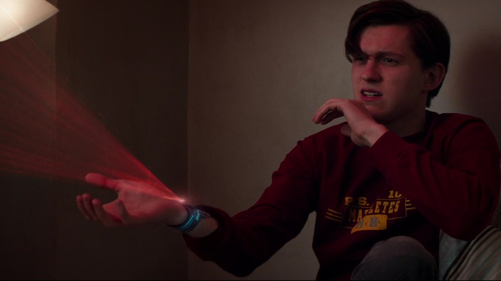 Peter Parker in the post-credits scene of Captain America: Civil War