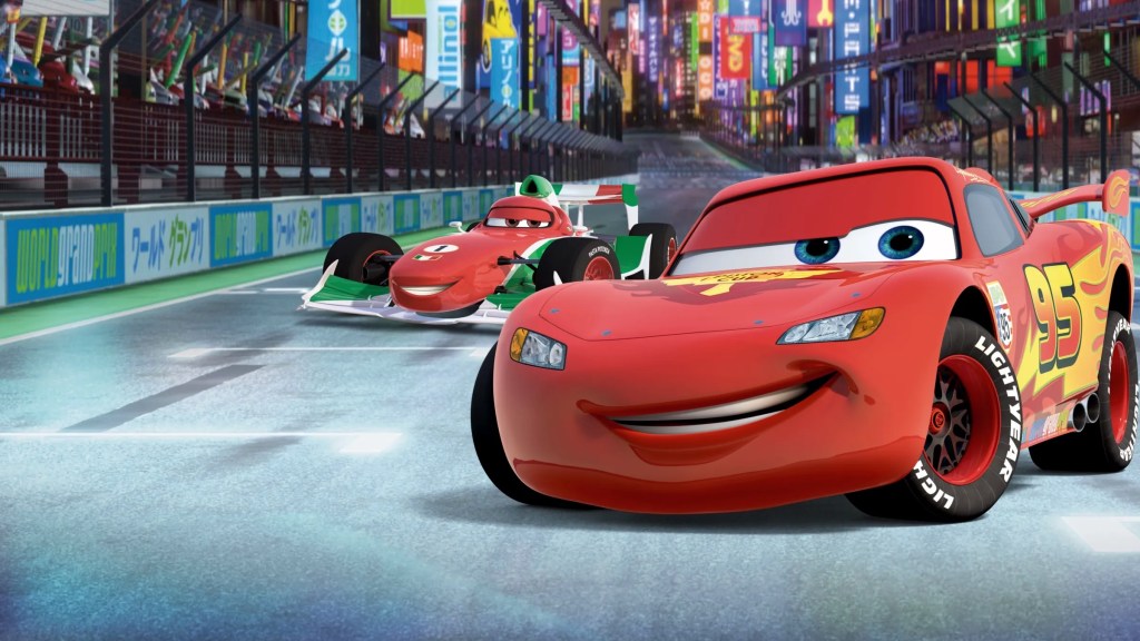 Lightning McQueen and Fernando Alonso in Cars 2