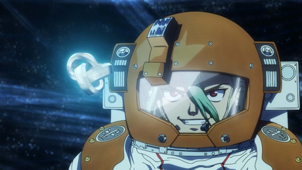 Senku in space in Dr Stone