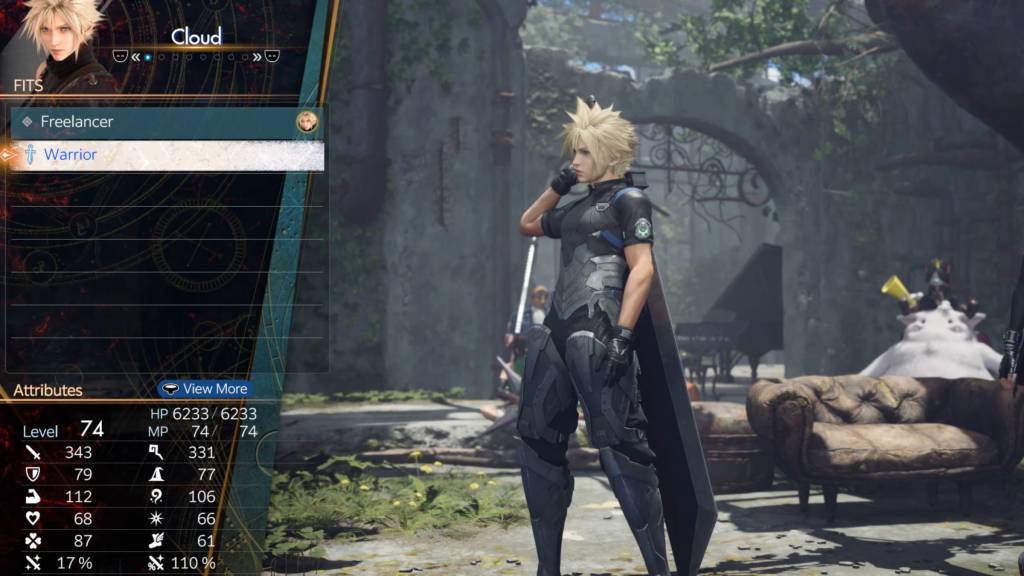 FF7 Revelation Cloud FITS Warrior Job