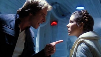 Han and Leia in Star Wars